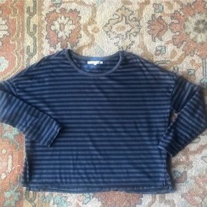 Xirena Washed Cotton Striped L/S Tee